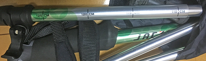 トレッキングポールの長さ