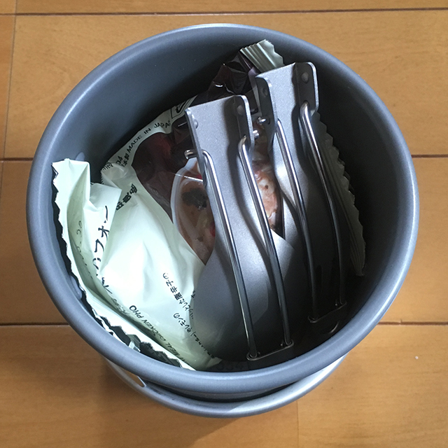 一人用コッヘルの中