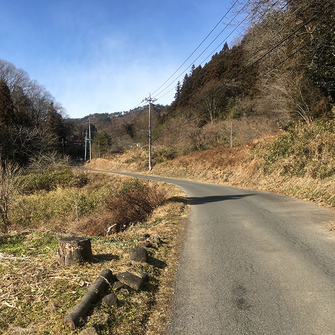 岩櫃山への道