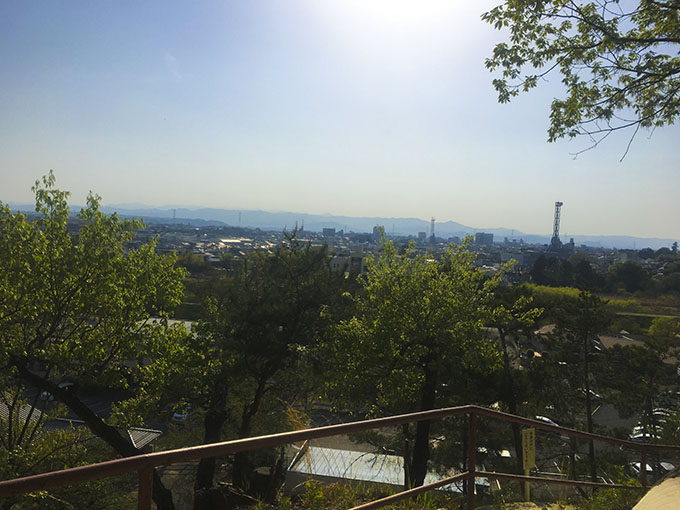百穴山頂から