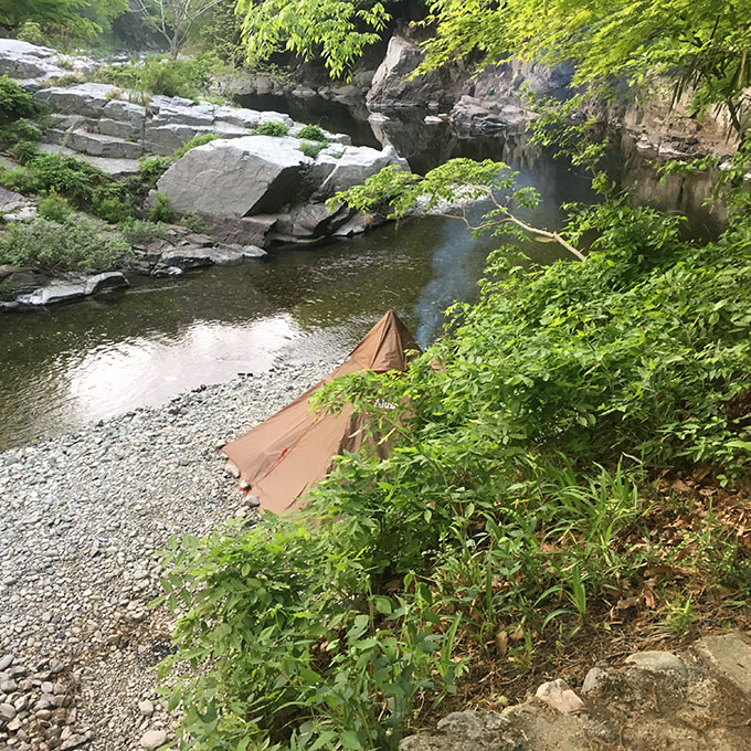 月川荘ティピーテントかっこいい