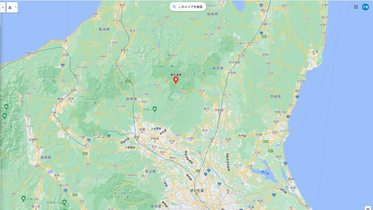 日光の場所は?
