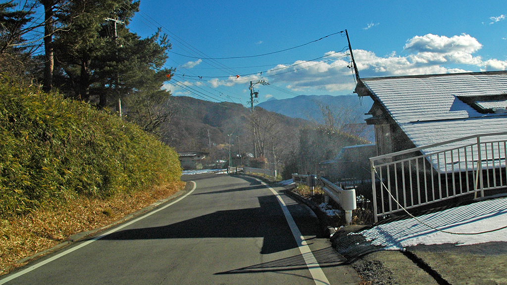 立石公園への道