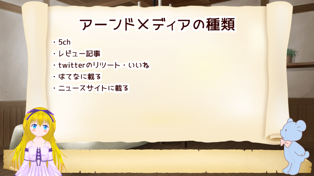 アーンドメディアはレビューやバズも含まれる