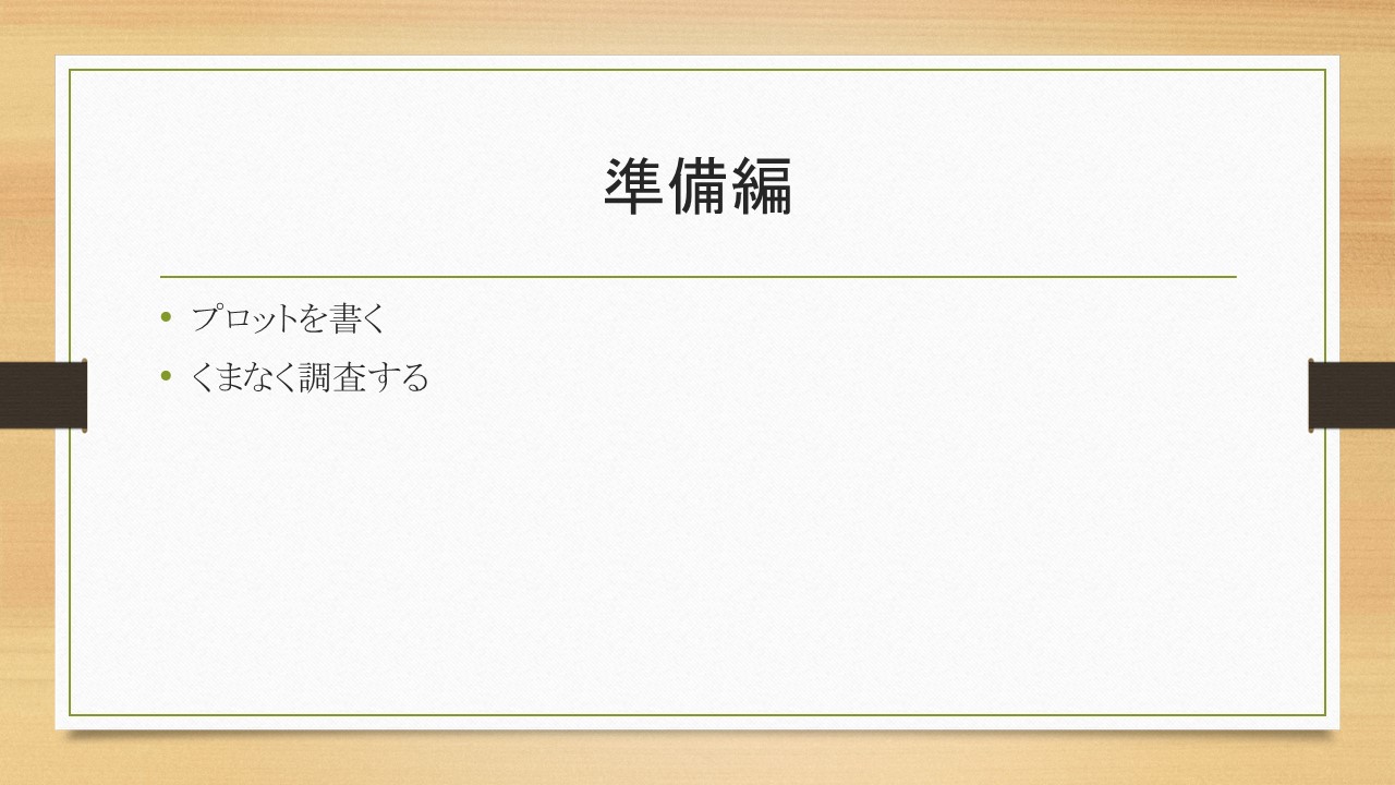 ブログを書く前の準備